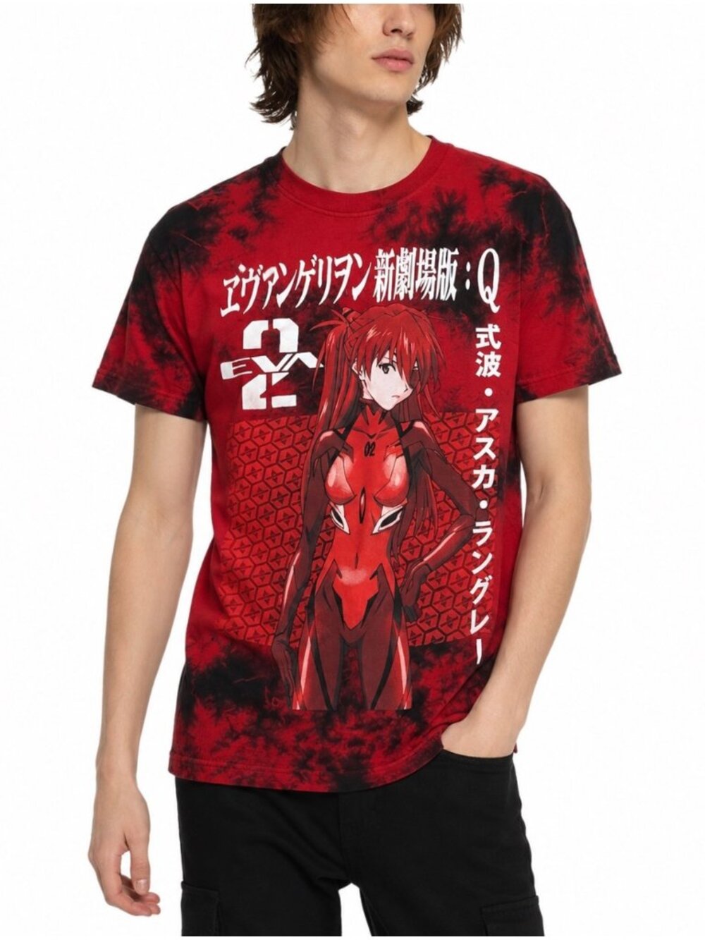 Neon Genesis Shirt Unisex XS Red Evangelion Asuka Manga Anime Y2K Graphic Tee